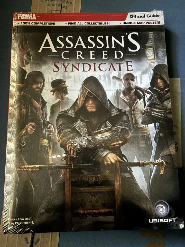Assassin’s Creed Syndicate Prima Guía Oficial con Código E/Mapa/Póster EXCELENTE Foto 3 de 4
