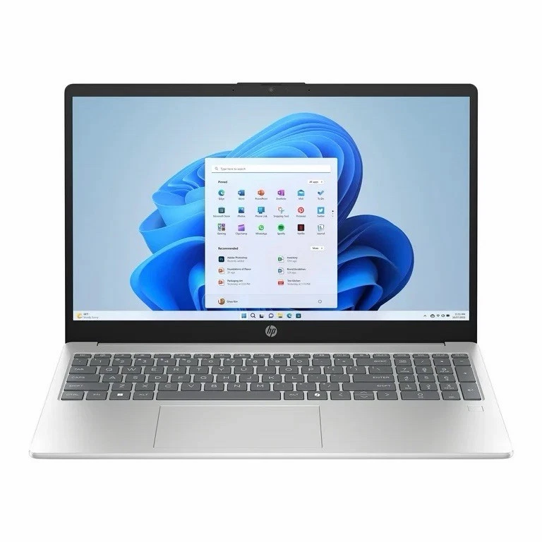 NEW HP 15-fd0133wm 15.6" Laptop, Intel i3 13th gen 8GB RAM 256GB SSD Silver - Image 3 of 4