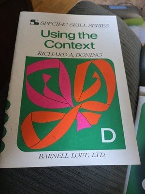 Using the Context Book D - Richard Boning 2nd Ed 1976