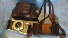 Kodak 35 Vintage 35mm Camera Anastigmat 51 mm Lens W/ Leather Case Needs Repair
