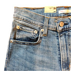 NWT 27 4 Tall Levi's 724 High Rise Slim Straight Distressed Denim Blue Jeans NEW — photo 4