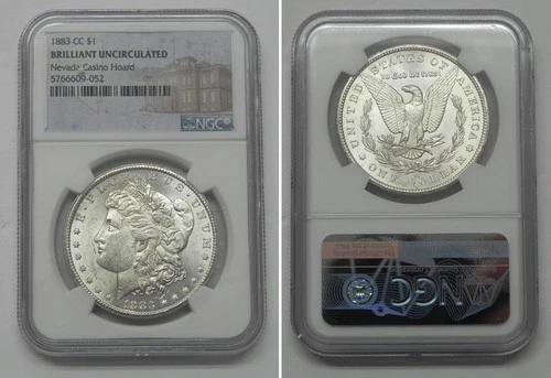 1883-CC Morgan Dollar, NGC Brilliant Uncirculated Nevada Casino Hoard  #9052