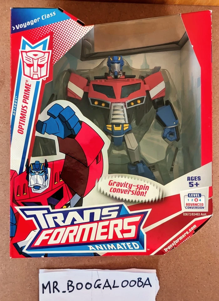 Transformers Animated Optimus Prime Voyager Class 2008 Vertical Box MISB RARE - Immagine 2 di 4
