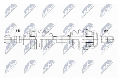 Original NTY Antriebswelle NPW-PL-073 für Opel