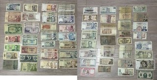 130 Stück Sammlung Geldscheine Banknoten Weltweit