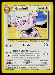 Granbull 37/111 Uncommon Neo Genesis Pokemon Card