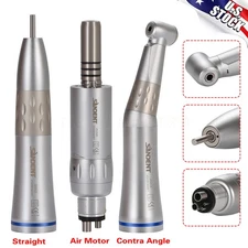 Dental Inner Water Contra Angle+Straight+Air Motor 4Hole Low Speed Handpiece