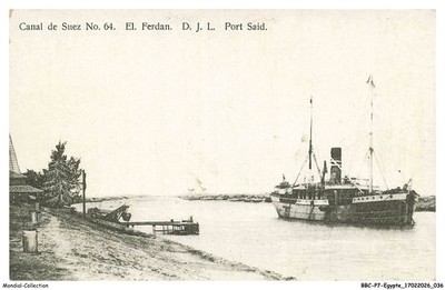 BBCP7-0520-EGYPT - CANAL DE SUEZ NO-64 - EL FERDAN D-J-L - PORT-SAÏD