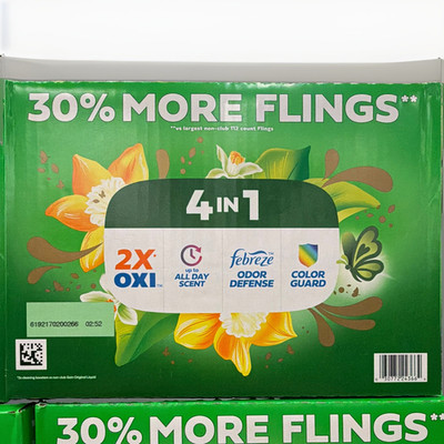 Gain Flings Original Laundry Detergent Capsules 152ct HE 2X Oxi Febreze