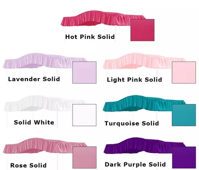 Twin Bed Canopy Top Cover Topper 6 colors-  White Lavender Pink Purple Turquoise