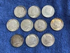 Lot of 10 1964 50c Kennedy 90% Silver Half Dollars $5 Face Value