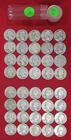 1940 P Washington Silver Quarters - Circulated - 40 Coins - Actual Coins L119