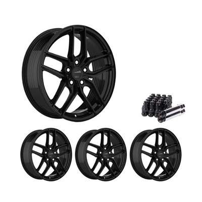 Set of 4 19'' Gloss Black Alloy Wheel Rims 5x114.3 fits Buick LaCrosse, RTX81 5Lu