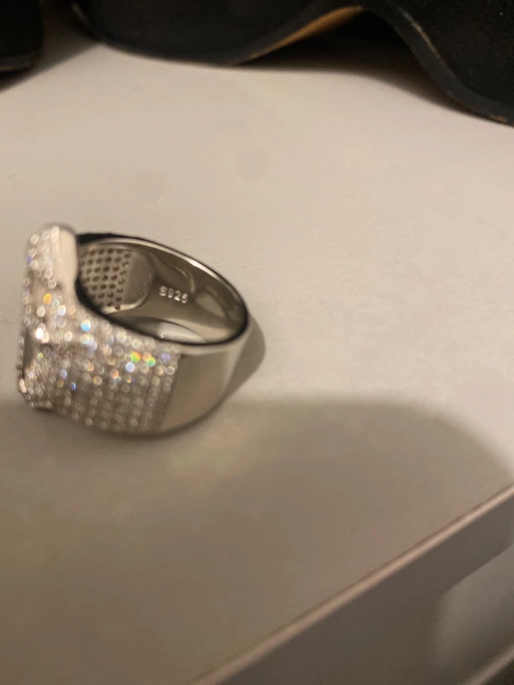 Plata 925 con diamantes reales Foto 2 de 3