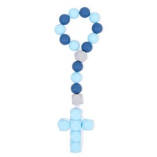 Baptism Silicone Rosary, God Bless Kids First Rosary,My First Rosary with A C...