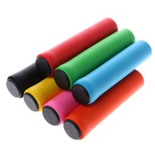 2pcs Soft Silicone ycle Handlebar Grips Outdoor MTB Road Bike Sponge Grips Co