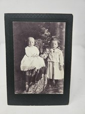 Antique Photo Cabinet Card Two Cute Children