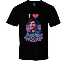 I Heart Pedro Pascal 80s Style Crush T Shirt