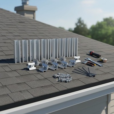 Comprehensive Solar Installation Kit with Aluminum Mid/End Clamps for Efficiency