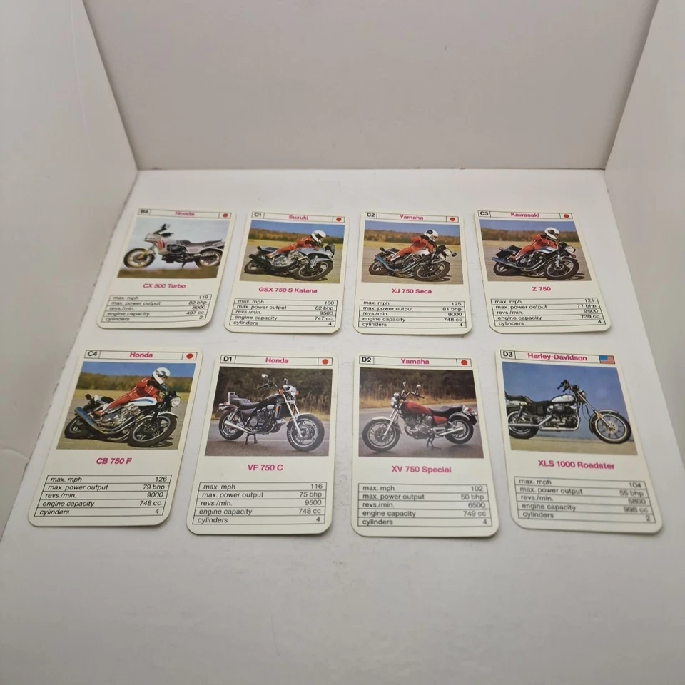 Vintage Waddingtons Top Trumps International Series 1983 - 1985 Super Bikes - Image 4 of 4