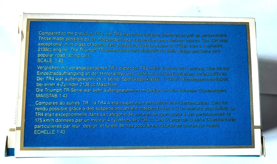 Matchbox Dinky DY20 1965 Triumph TR4A IRS SC.1:43 - Immagine 4 di 4