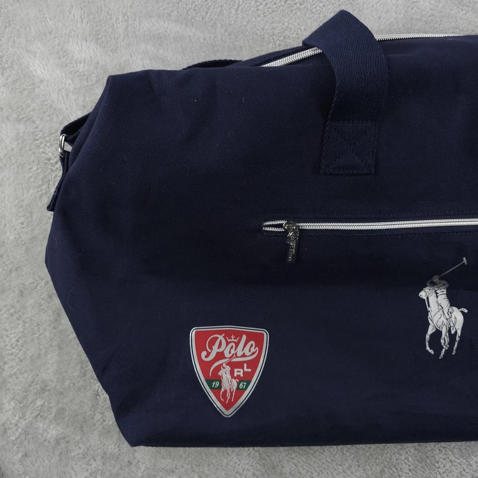 Bolso de viaje grande Polo Ralph Lauren azul marino algodón reciclado Foto 2 de 4