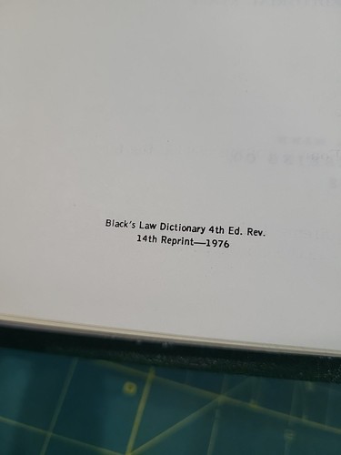 Black’s Law Dictionary Revised fourth edition 1976 Hardcover - Picture 4 of 16