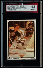 1974 Lipton - Gregg Sheppard (Boston Bruins) #29 - KSA 4.5 - (Rare 1 of 1)