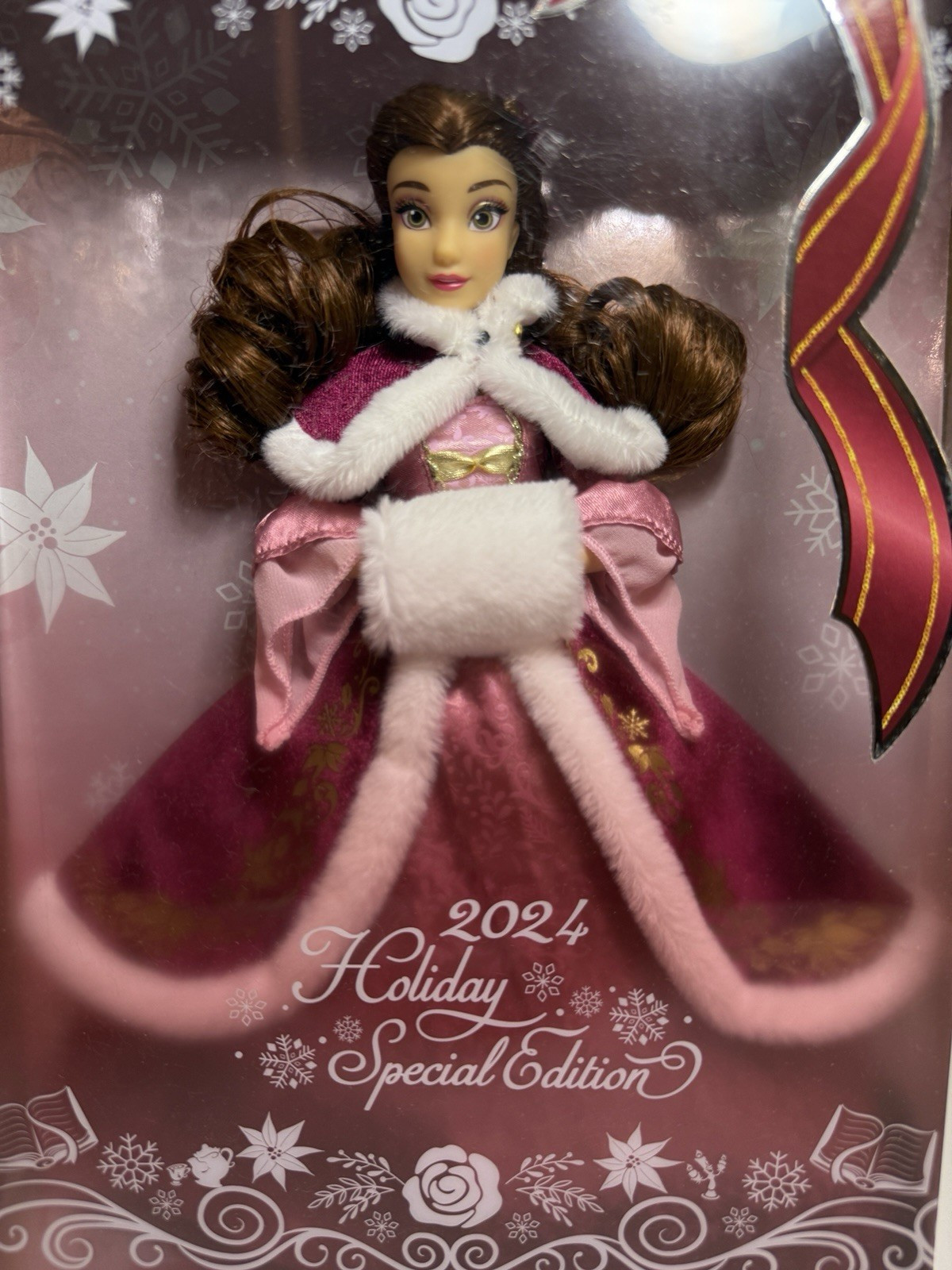 Disney Belle 2024 Holiday Special Edition Fashion Doll Pink 