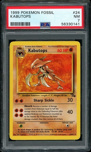 Kabutops (Unlimited) graded PSA 7 for sale on eBay