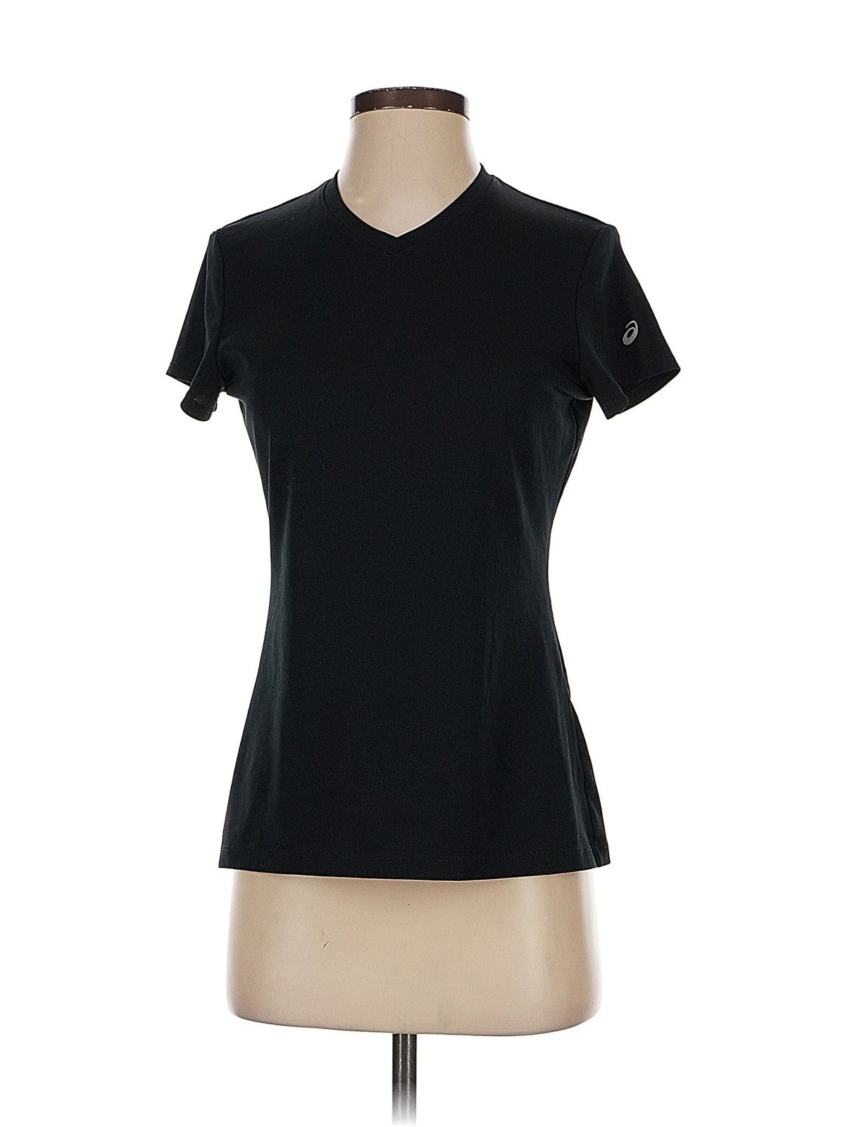 Asics Women Black Short Sleeve Top S