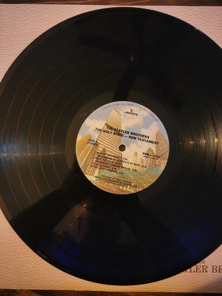 Statler Brothers - Holy Bible New Testament (1975) - 12" Vinyl Record LP - Image 4 of 4