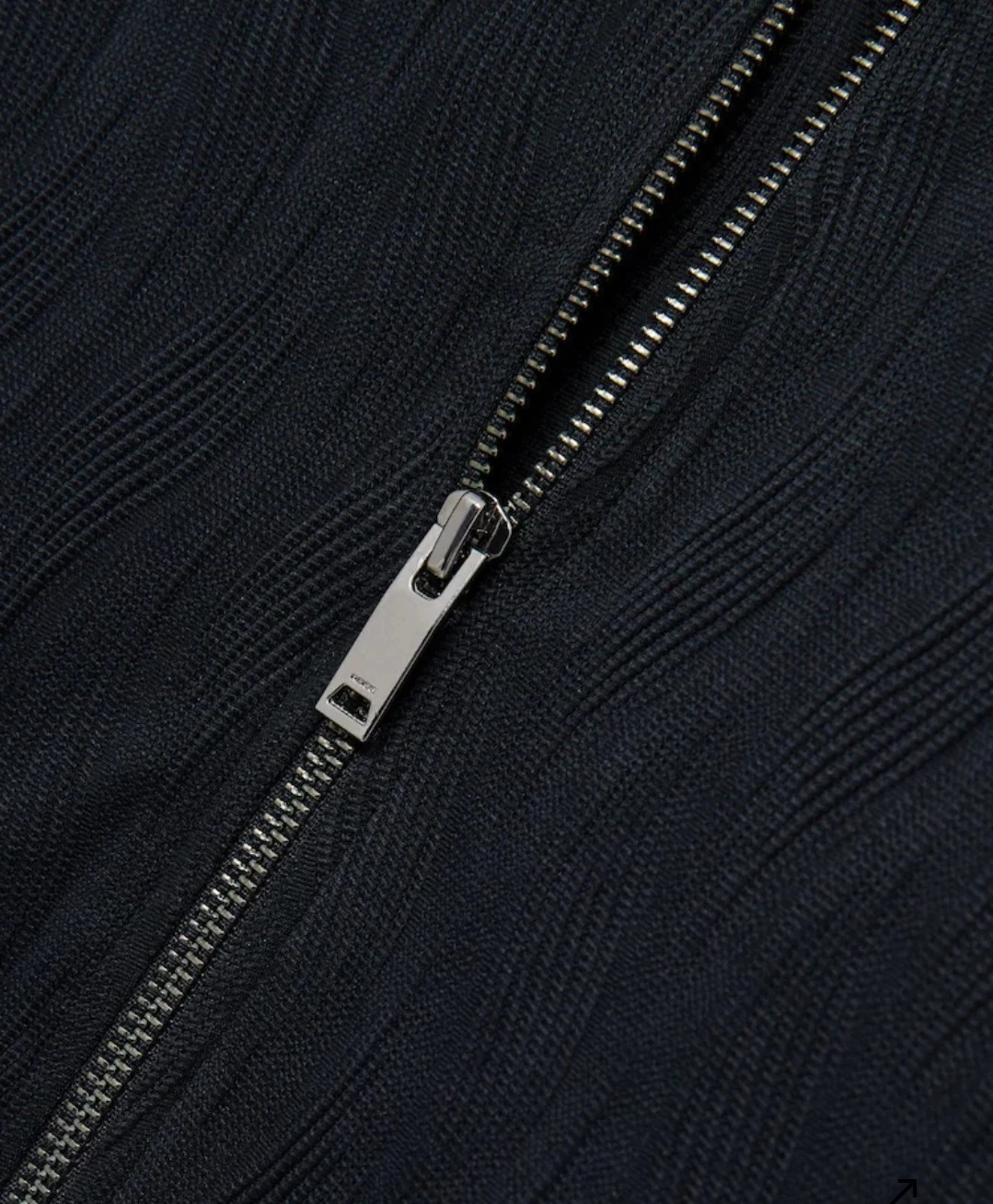 Reiss Men's AkselWave-Jacquard Zip-Through Jacket Navy Medium - NWT - RN114836 - product detail image 6