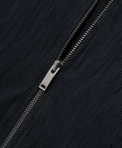 Reiss Men's AkselWave-Jacquard Zip-Through Jacket Navy Medium - NWT - RN114836 image 6