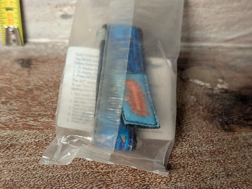 Nuevo Reloj Kellogg's 2004 Bob Esponja Pantalones Cuadrados Película "Bob Esponja Azul/Claro" Foto 2 de 2