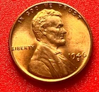 1946-D Lincoln Wheat Cent Penny GEM RED BU From an Original Bank Roll