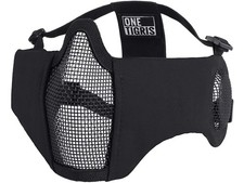 Tactical Breathable Foldable Steel Mesh Mask with Ear Protection