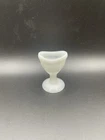 Vintage Milk Glass Eye Wash Cup Pedestal Footed Medical Glassware