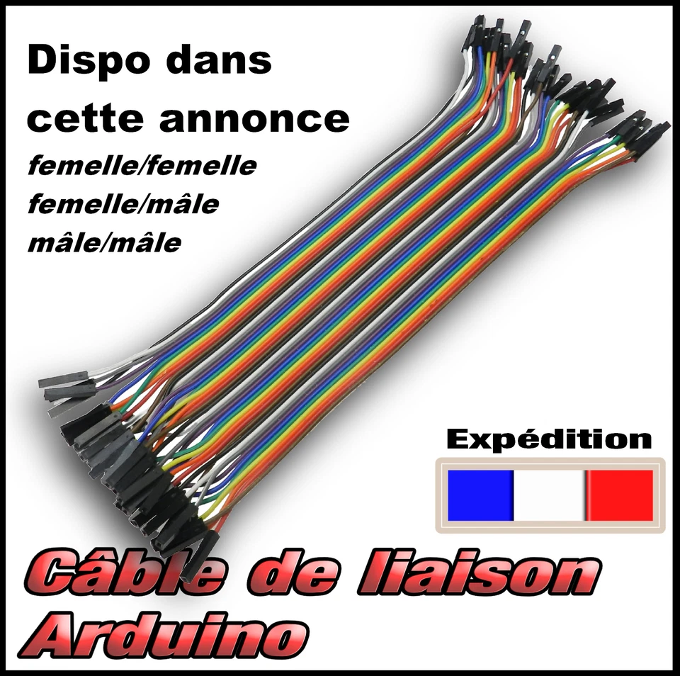 dupont câble liaison pour module Arduino * mâle ou femelle 40 fils