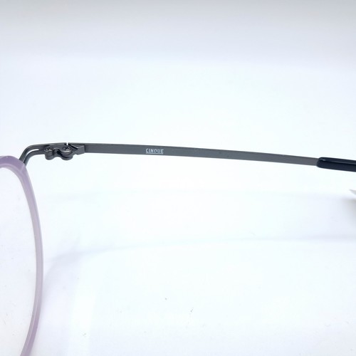 Cinque Panto Eyeglasses 11018-3 Extra Light 49□20 140 Gray/Lilac - Picture 4 of 6