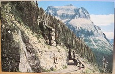 Postcard LOGAN PASS HWY Going-to-Sun E Tunnel Glacier National Park DJ Schmidt