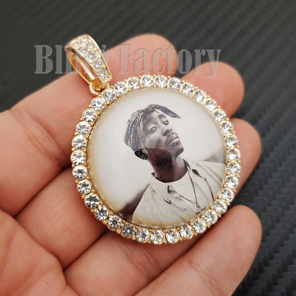 Tupac Gold Chain CUSTOM RHINESTONE CHAINS. Link In Bio! #customchain