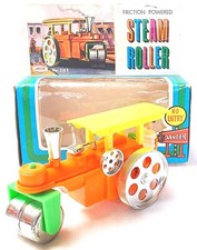 Jimson HK 1:32 STEAM ROLLER ROAD PAVER TRACTOR Plastic Friction MIB 70 TOP RARE 