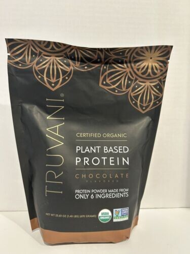 Truvani Organic Plant Based Protein Powder - Chocolate, 23.63oz 670g
