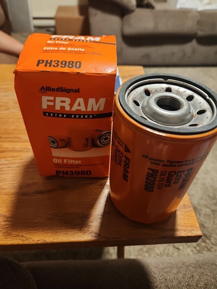 Nuevo filtro de aceite giratorio Fram Extra Guard PH3980 GM Chevy Cadillac Buick Foto 4 de 4