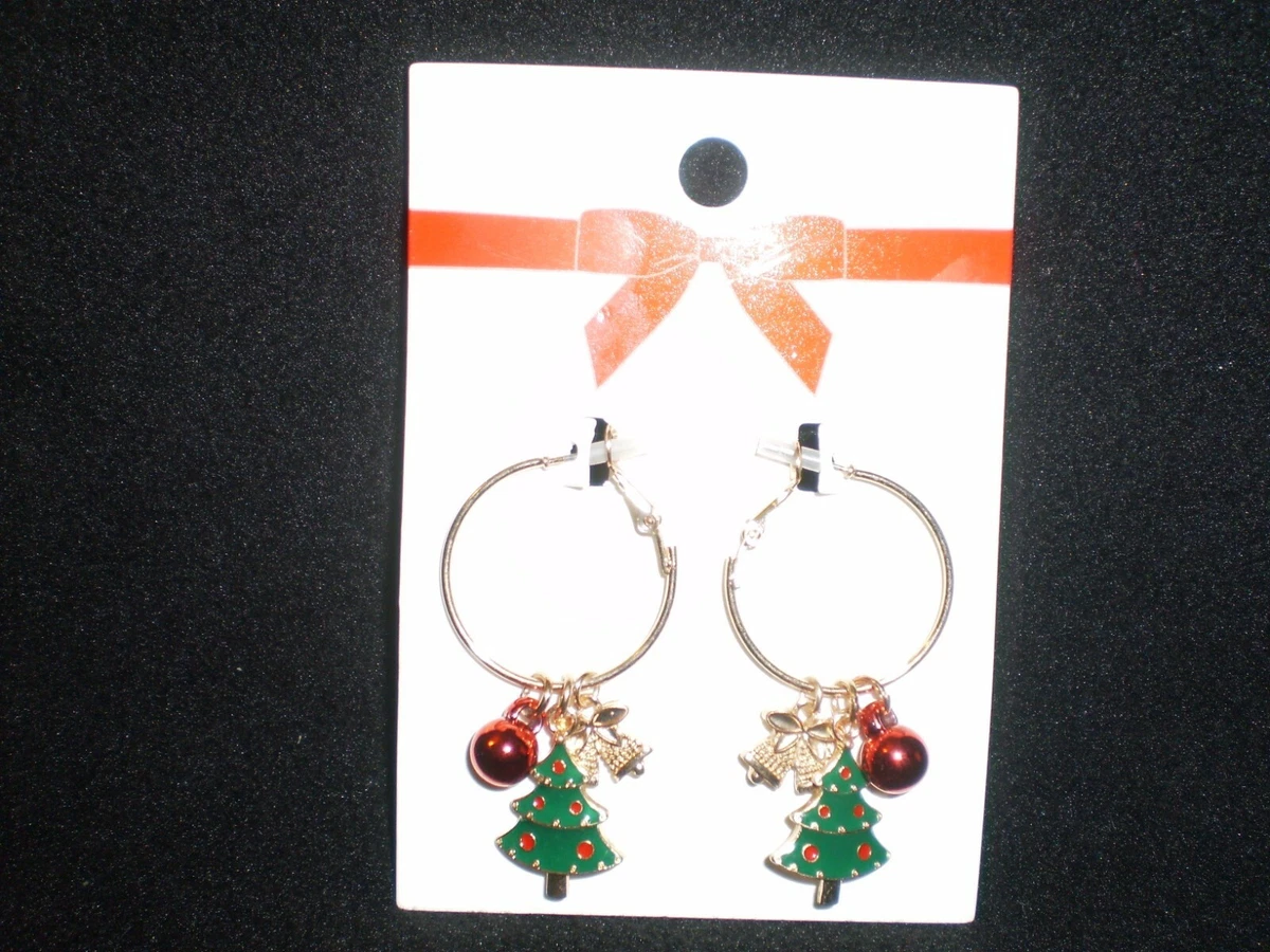 H and top m christmas earrings