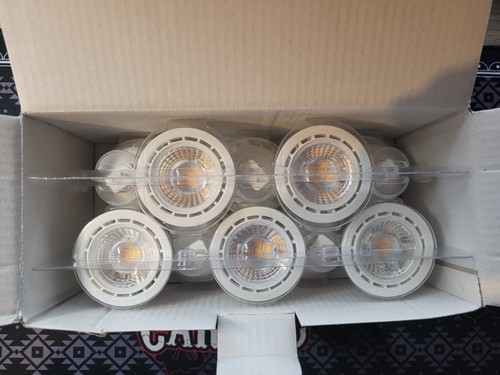Lot De 10 Ampoules LED MR16 Boxlood - Blanc Chaud 3000K, 5W - Neuves En Emballage D'origine
