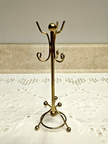 brass hall tree coat rack