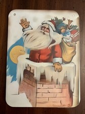 Christmas Decor Holiday VINTAGE STYLE Die Cut Cardboard 4 X 6  