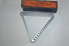 Ajax Folding Triangle Drill Bit Stand Index Holder original box Nice desirable
